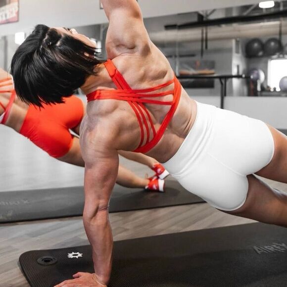 Flag Nor Fail NWT Vivid Sports Bra V2 in Red Size Medium - Picture 2 of 10